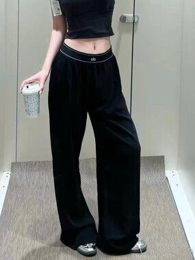 💌💌 ALO Yoga Pants Women's Casual sportswear straight-legs（Regular）